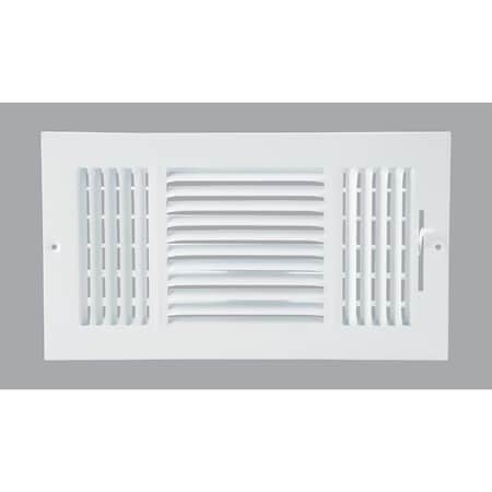 Home Impressions White Steel 7.76 In. Wall Register 3SW1406WH-AB